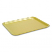 Pactiv Evergreen Supermarket Tray, #17S, 8.4 x 4.5 x 0.7, Yellow, Foam, 1,000/Carton (51P317S)
