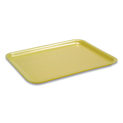 Pactiv Evergreen Supermarket Tray, #17S, 8.4 x 4.5 x 0.7, Yellow, Foam, 1,000/Carton (PCT51P317S)
