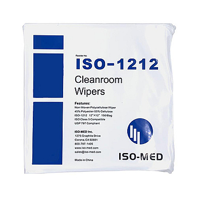 Cleanroom Wipe 12x12 Non-woven Polycellulose Wiper 50, Bag Of 150 (ISO-1212)