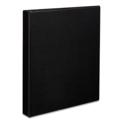 Avery Durable Non-View Binder with DuraHinge and EZD Rings, 3 Rings, 1" Capacity, 11 x 8.5, Black, (7301) (07301)