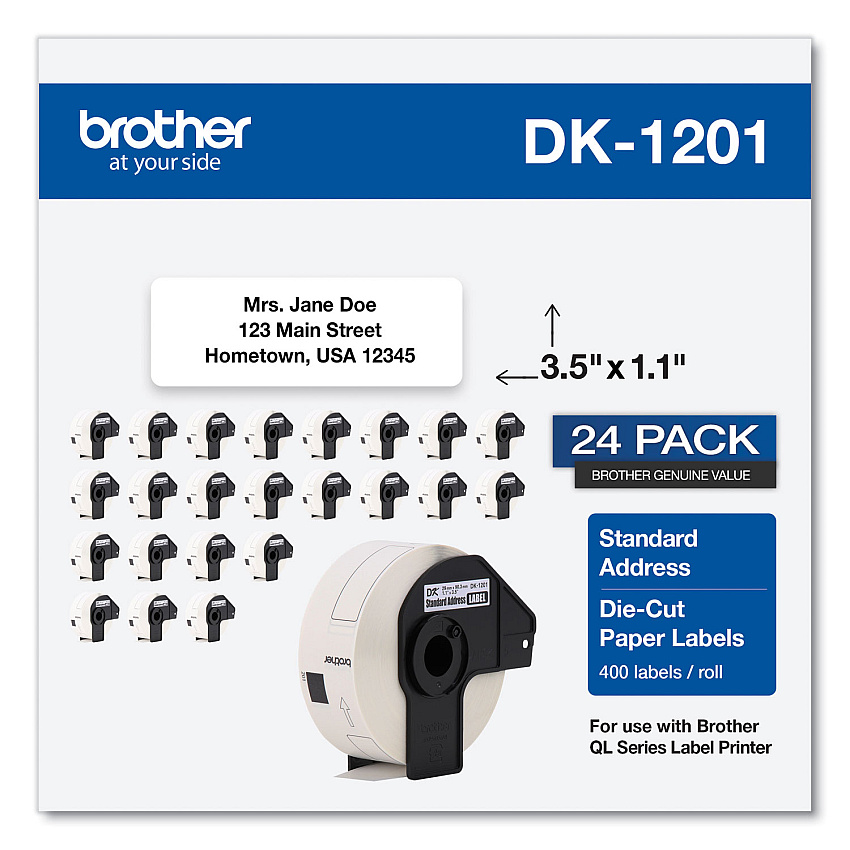 Brother DK Address Label (DK120124PK)
