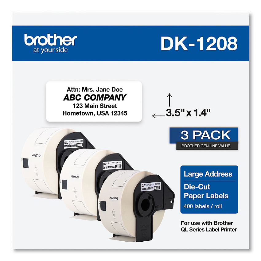 Brother DK Address Label (DK12083PK)