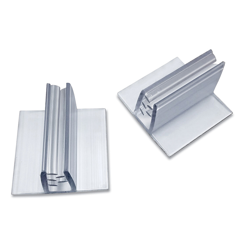 TPG Creations Personal Space Desk Divider Feet, For The Pencil Grip Personal Space Desk Dividers, Clear, 48/Pack (TPG981)