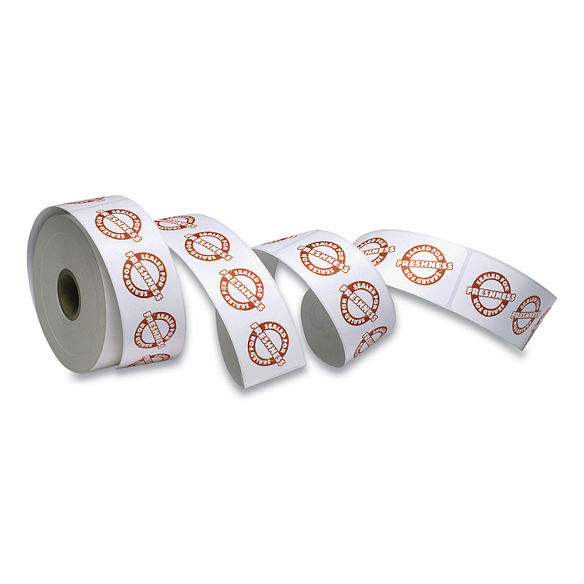 Iconex Tamper Seal Label, 1.88 x 6, Red/White, 500/Roll, 4 Rolls/Carton (ICX90232497)