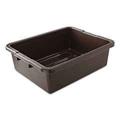 Rubbermaid Commercial Bus/Utility Box, 17.3" x 7" x 21.5", Brown (RCP335192BRN)
