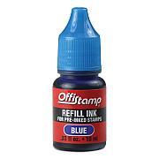 Offistamp Refill Ink for Pre-Inked Stamps, 0.33 oz, Blue (MKG034518)