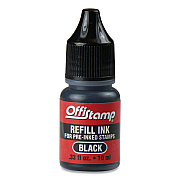 Offistamp Refill Ink for Pre-Inked Stamps, 0.33 oz, Black (MKG090724)