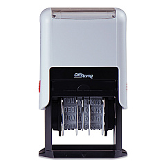 Offistamp Self-Inking Date Stamp, 5 Years, 1" x 0.38", Black Ink (MKG034506)