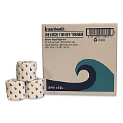 Boardwalk Deluxe Bathroom Tissue, Septic Safe, Embossed, 2-Ply, White, 380 Sheets/Roll, 48 Rolls/Carton (BWK6154)