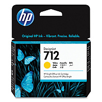HP 712, (HEW3ED69A) Yellow Original Ink Cartridge