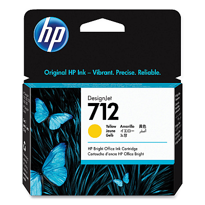 HP 712, (HEW3ED69A) Yellow Original Ink Cartridge