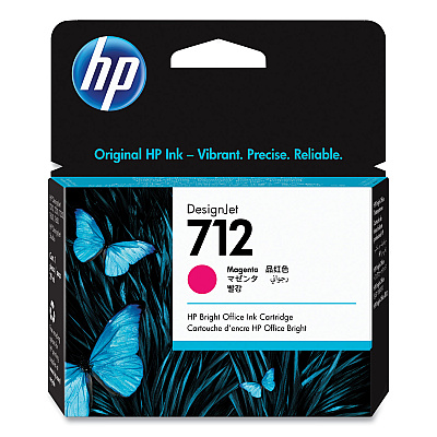 HP 712, (HEW3ED68A) Magenta Original Ink Cartridge