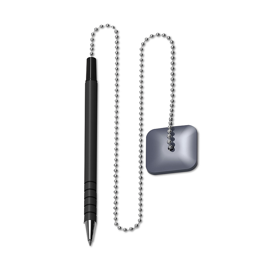 Universal Ballpoint Counter Pen, Medium 0.7 mm, Black Ink, Black Barrel (UNV15625)