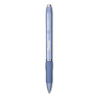 Sharpie Fashion Barrel Gel Pen, Retractable, Medium 0.7 mm, Black Ink, Frost Blue Barrel, Dozen (SAN2126232)