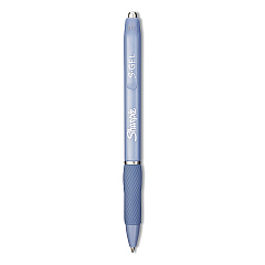 Sharpie Fashion Barrel Gel Pen, Retractable, Medium 0.7 mm, Black Ink, Frost Blue Barrel, Dozen (SAN2126232)