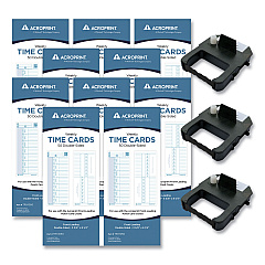 Acroprint EXP500 Accessory Bundle, Weekly, Two Sides, 3.38 x 8.25