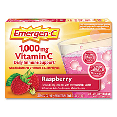 Emergen-C Original Formula, Raspberry, 0.32 oz Packet, 30 Packets/Box (PFYCS130201BX)