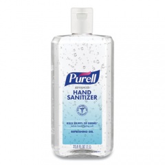 PURELL Advanced Refreshing Gel Hand Sanitizer, 1 L Flip Cap Bottle, Clean Scent, 4/Carton (968304CT)