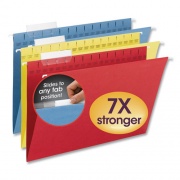 Smead TUFF Hanging Folders with Easy Slide Tab, Legal Size, 1/3-Cut Tabs, Assorted Colors, 15/Box (64140)