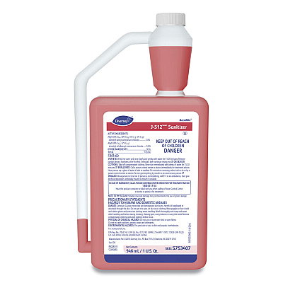 Diversey J-512TM/MC Santizer, 32 oz AccuMix Bottle, 6/Carton (DVO5753407)