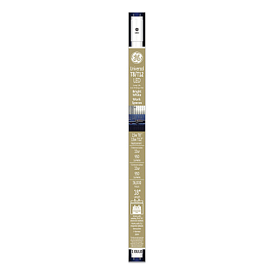 GE 18" T8/T12, 15 W, T8 Tube, 11 W, Bright White, 6/Carton (GEL37176)