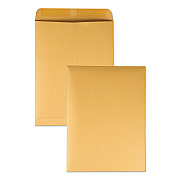 Quality Park Catalog Envelope, 28 lb Bond Weight Kraft, #12 1/2, Square Flap, Gummed Closure, 9.5 x 12.5, Brown Kraft, 250/Box (QUA41565)
