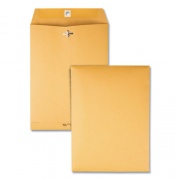 Quality Park Clasp Envelope, 32 lb Bond Weight Kraft, #75, Square Flap, Clasp/Gummed Closure, 7.5 x 10.5, Brown Kraft, 100/Box (37775)