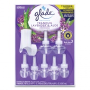 Glade PlugIns Scented Oil Warmer and Refills, 1 Warmer/7 Refills, Lavender and Aloe, 0.67 oz, Delivered in 1-4 Business Days (22001105)
