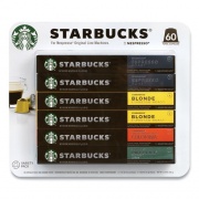 Starbucks By NESPRESSO Pods Variety Pack, Blonde Espresso/Colombia/Espresso/Pikes Place, 60 Pods/Pack, Delivered in 1-4 Business Days (22001153)