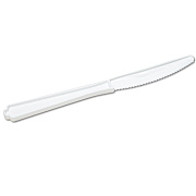 AbilityOne 7340000221316, SKILCRAFT Plastic Flatware, Type III, Knife, White, 100/Pack