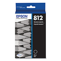 Epson T812120-S (T812) DURABrite Ultra Ink, 350 Page-Yield, Black