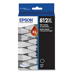 Epson T812XL120-S (T812XL) DURABrite Ultra High-Yield Ink, 1,100 Page-Yield, Black