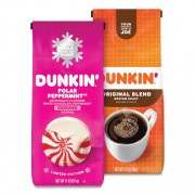 Dunkin Donuts Original Blend Coffee, Dunkin Original/Polar Peppermint, 12 oz/11 oz Bag, 2/Pack, Ships in 1-3 Business Days (30700308)