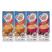 Coffee-mate Liquid Coffee Creamer, Peppermint Mocha/Pumpkin Spice, 0.38 oz Mini Cups, 50/Pack, 4 Packs/Carton (GRR70000095)