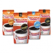 Dunkin Donuts Original Blend Coffee,Dark Roast/Original/French Vanilla/Hazelnut, 12oz/11oz, 4/Pack, Delivered in 1-4 Business Days (30700303)