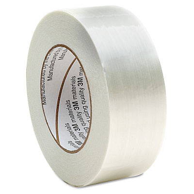 AbilityOne 7510001594450, SKILCRAFT Filament/Strapping Tape, 3" Core, 2" x 60 yds, White