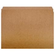 AbilityOne 7530002223443 SKILCRAFT Paperboard File Folder, Straight Tabs, Letter Size, 0.75" Expansion, Brown, 100/Box