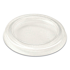 World Centric PLA Lids for Fiber Cups, 2.6" Diameter x 0.3"h, Clear, Plastic, 2,000/Carton (WORCPLCS2S)