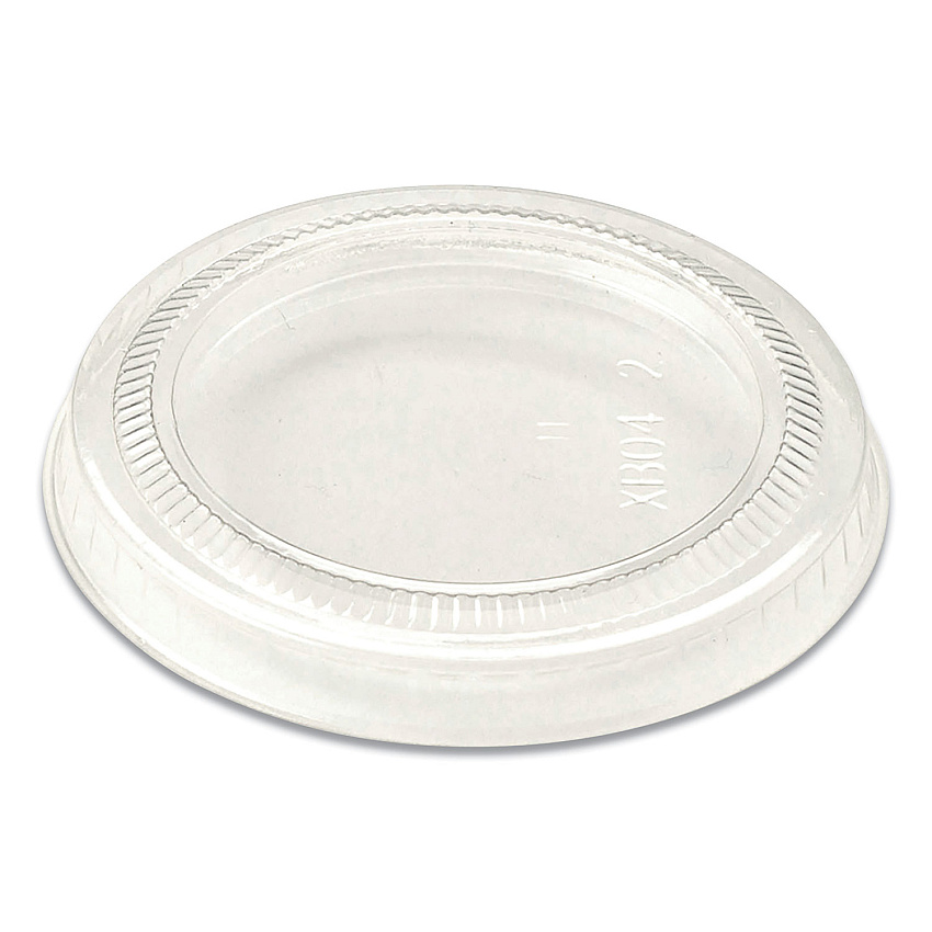 World Centric PLA Lids for Fiber Cups, 2.6" Diameter x 0.3"h, Clear, Plastic, 2,000/Carton (WORCPLCS2S)