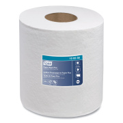 Tork Centerfeed Paper Wiper, 1-Ply, 7.7 x 11.8, White, 305/Roll, 6/Carton (100230)