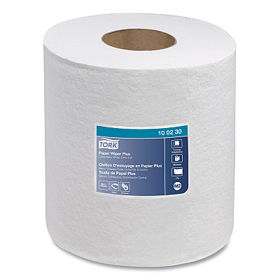 Tork Centerfeed Paper Wiper, 1-Ply, 7.7 x 11.8, White, 305/Roll, 6/Carton (TRK100230)