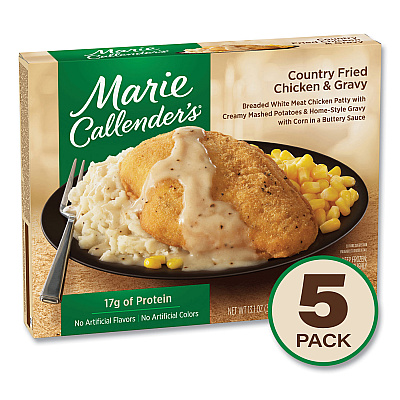 Marie Callender's Country Fried Chicken and Gravy, 13.1 oz Bowl, 5/Pack (GRR90300169)