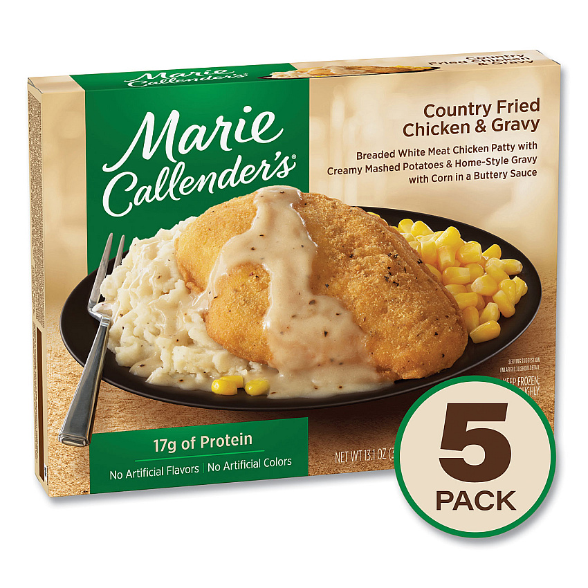 Marie Callender's Country Fried Chicken and Gravy, 13.1 oz Bowl, 5/Pack (GRR90300169)
