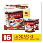 Nutella Hazelnut Spread and Breadsticks, 1.8 oz Single-Serve Tub, 16/Pack, Delivered in 1-4 Business Days (22001135)