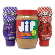 Smucker's Peanut Butter and Jelly Bundle, (2) 40 oz Peanut Butter/(4) 20 oz Jelly, 6/Pack, Delivered in 1-4 Business Days (30700301)