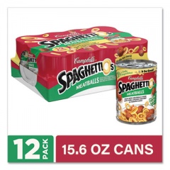 SpaghettiO's Canned Pasta with Meatballs, 15.6 oz Can, 12/Pack, Delivered in 1-4 Business Days (22001151)