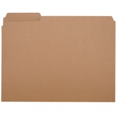AbilityOne 7530002815939 SKILCRAFT Medium File Folder, 1/3-Cut Tabs: Assorted, Letter Size, 0.75" Expansion, Brown, 100/Box