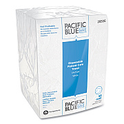 Georgia Pacific Professional Pacific Blue Select Disposable Patient Care Washcloths, 1-Ply, 10 x 13, Unscented, White, 55/Pack, 24 Packs/Carton (GPC29506)