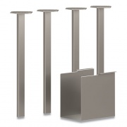 HON Coze Table Legs, 5.75 x 28, Silver, 4/Pack (HLCPL29USPR6)