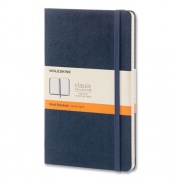 Moleskine Classic Collection Hard Cover Notebook, 1 Subject, Dotted Rule, Sapphire Blue Cover, 8.25 x 5, 240 Sheets (893601)